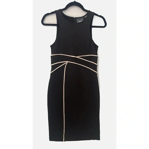 Anthropologie Dresses & Skirts - Anthropologie Maeve Cavatina Dress Size 4P Black Sleeveless Slim Sheath Stretch